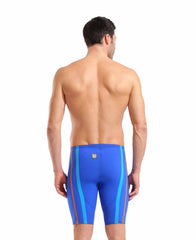Arena Men's Powerskin Primo Jammer Ltd Edition in Neon Blaze, close-up showing sleek, high-performance swimwear for competitive swimming.