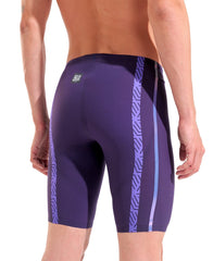 Arena Mens Powerskin Primo Midnight Chrome Ltd Edition jammer in midnight blue, showcasing sleek, high-performance swimwear design.