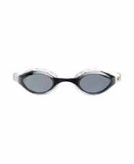 Arena Air Sonic racing goggles in smoke and black with adjustable straps and clear lens for high-speed outdoor activities.