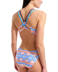 Arena Womens Sunrise Lace Solid Swimsuit - White/Multi