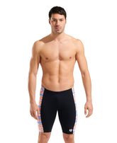 Arena Mens Sunrise Swim Jammer - Black/Multi