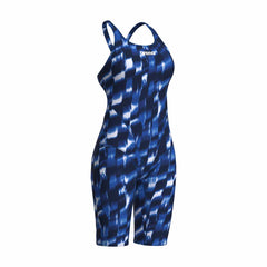 Arena Women's Wave Full Body Swimsuit kneesuit in Team Royal, featuring a sleek design and full coverage for competitive swimming.