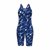 Arena Women's Wave Full Body Kneesuit swimsuit in Team Royal, featuring a sleek design ideal for competitive swimming.
