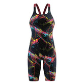 Speedo Fastskin HyperSpark Printed Openback Kneeskin - Electric Strata Ml