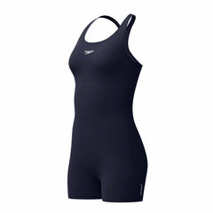 Speedo women's Endurance+ Legsuit in True Navy, featuring a sleek, fitted design for swimming and water sports.