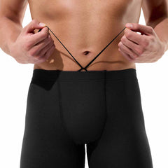 Speedo men's solid Endurance+ Max Jammer in black, designed for competitive swimming, featuring a sleek, streamlined fit.
