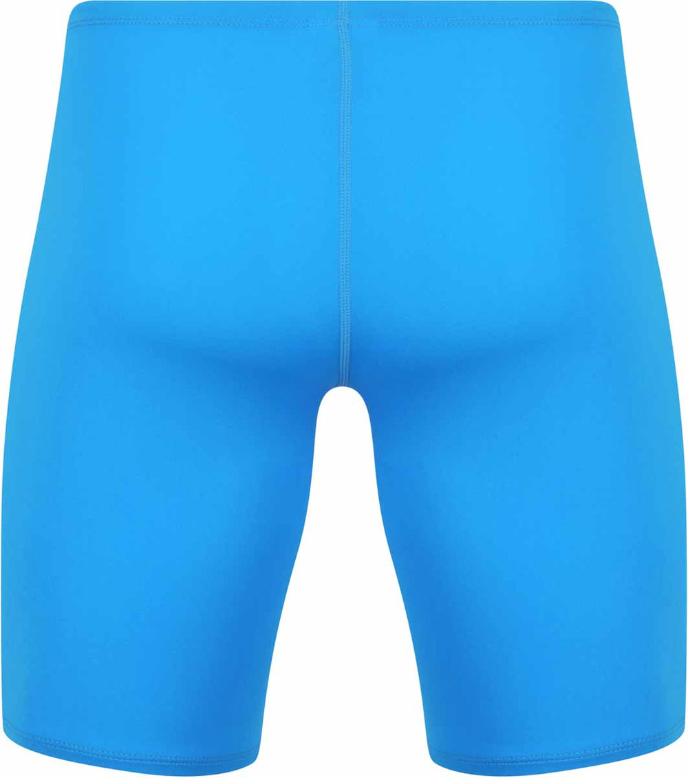 Amani boys' azure jammer swimsuit with royal blue color, featuring a sleek design perfect for swimming and water sports.