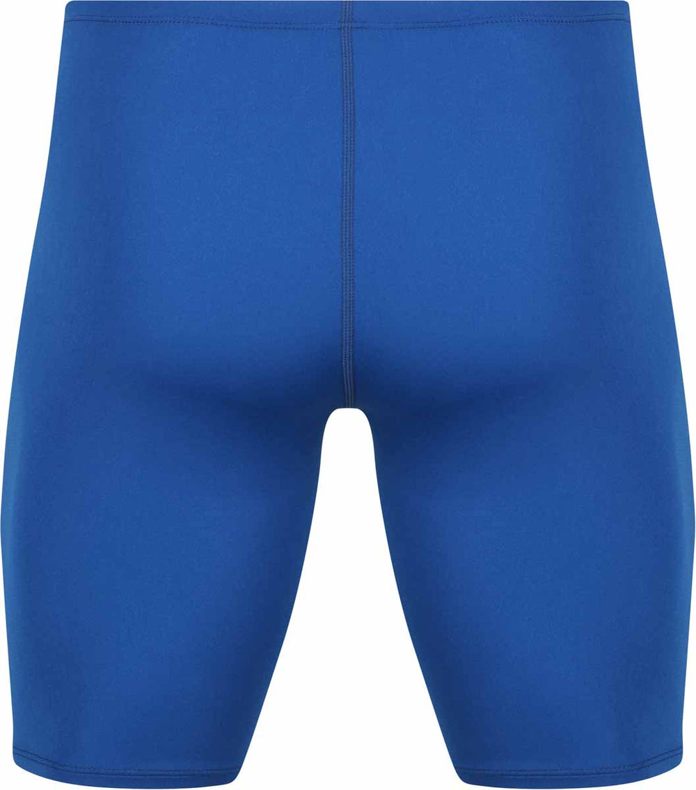 Amanzi men's Neptune navy jammers, form-fitting swimwear with sleek design, displayed on a plain background.