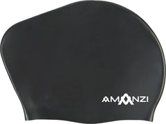 Amanzi Jet Long Hair Swim Cap - Black