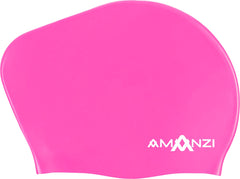 Amanzi Pixie Long Hair Swim Cap - Pink
