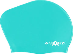Amanzi Spearmint Long Hair Swim Cap - Green