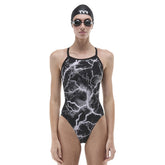 TYR Womens Arterix Diamondfit Swimsuit - Titanium