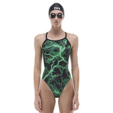 TYR Womens Arterix Diamondfit Swimsuit - Green