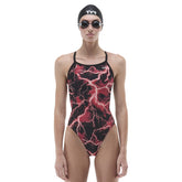 TYR Womens Arterix Diamondfit Swimsuit - Red