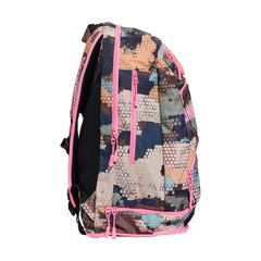 Way Funky Bilko Baby Elite Squad backpack in multi-color with playful design, featuring adjustable straps and multiple compartments.
