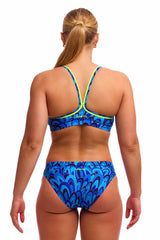 Funkita Ladies Hill Billy Blues Sports Top - Blue