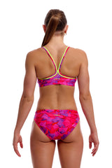 Funkita Womens Try Pink Sports Top - Pink/Multi