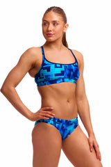 Funkita Ladies You Blued Sports Top - Blue