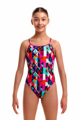 Funkita Girls Art Dropout Single Strap One Piece Swimsuit - Multi
