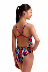 Funkita Girls Art Dropout Single Strap One Piece Swimsuit - Multi