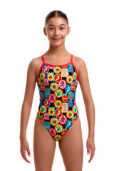 Funkita Girls Berry Good Single Strap One Piece Swimsuit - Multi