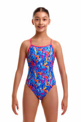 Funkita Girls Dragons Den Single Strap One Piece Swimsuit - Multi