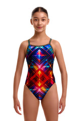 Funkita Girls Firefly Sparkle Single Strap One Piece Swimsuit - Multi