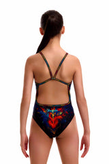 Funkita Girls Meow Baby Single Strap One Piece Swimsuit - Multi