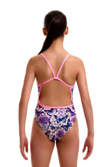 Funkita Girls Wings To Fly Single Strap One Piece Swimsuit - Multi