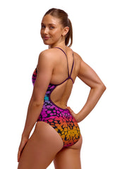 Funkita Womens Wild Animal Single Strap One Piece Swimsuit - Multi