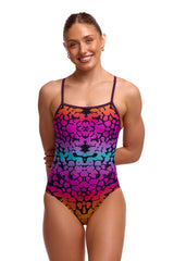 Funkita Womens Wild Animal Single Strap One Piece Swimsuit - Multi