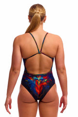 Funkita Ladies Meow Baby Single Strap One Piece Swimsuit - Multi