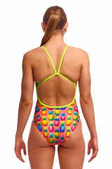 Funkita Ladies Pinky Piney Single Strap One Piece Swimsuit - Multi