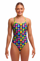 Funkita Ladies Pine Gap Diamond Back One Piece Swimsuit - Multi
