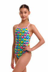 Funkita Girls Punchy Bunch Strapped In One Piece Swimsuit - Multi