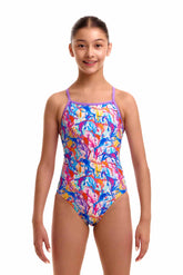 Funkita Girls Dreamy Weedy Tie Me Tight One Piece Swimsuit - Multi