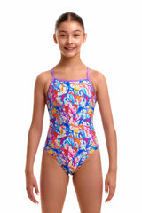 Funkita Girls Dreamy Weedy Tie Me Tight One Piece Swimsuit - Multi