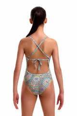 Funkita Girls Pretti Penny Tie Me Tight One Piece Swimsuit - Multi