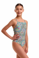 Funkita Girls Pretti Penny Tie Me Tight One Piece Swimsuit - Multi