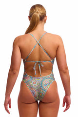 Funkita Ladies Pretti Penny Tie Me Tight One Piece Swimsuit - Multi