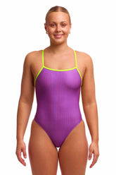 Funkita Ladies Berry Crush Single Strength One Piece Swimsuit - Purple/Pink