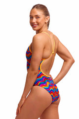 Funkita Ladies Plastic Fantastic Swim Secure One Piece Swimsuit - Multi