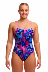 Funkita Ladies You Tubey Swim Secure One Piece Swimsuit - Multi