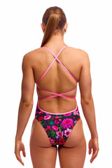 Funkita Ladies Garden Glow Strapped In Secure One Piece Swimsuit - Multi