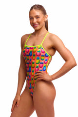 Funkita Ladies Pinky Piney High Leg One Piece Swimsuit - Multi