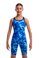 Funkita Girls Try Blue Fast Training One Piece Kneesuit - Blue