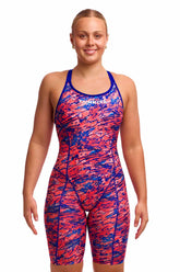Funkita Ladies Ruff Stuff Fast Training One Piece - Pink/Blue