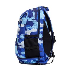 Way Funky Clean Marine Elite Squad backpack in blue and multi-color with adjustable straps and multiple compartments.