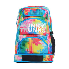 Way Funky Falling Colours Elite Squad backpack in multi-color with adjustable straps and spacious main compartment.