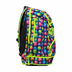 Way Funky Pine Gap Elite Squad backpack in multi-color with multiple compartments and adjustable straps, designed for everyday use.